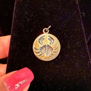 Sterling Silver Cancer Zodiac Pendant